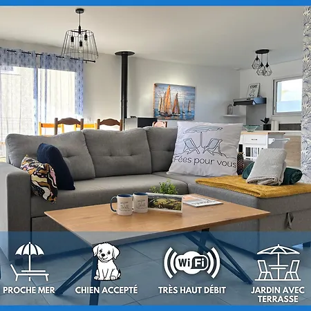 Les Dunes, Maison Neuve 8 P Bien Equipee Jardin Clos, Parking, Garage A 850 M De La Et Centre Bourg, Sur Plages Du Debarquement Pres Arromanches Et Bayeux Holiday home Asnelles