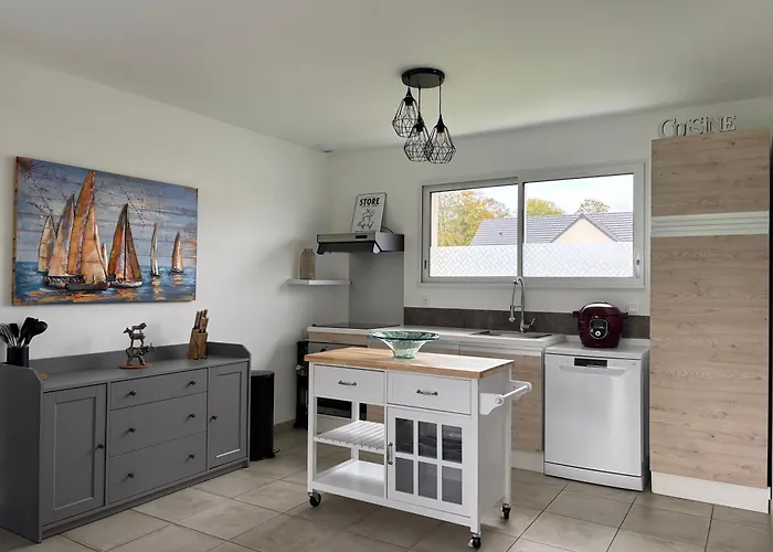 Les Dunes, Maison Neuve 8 P Bien Equipee Jardin Clos, Terrasse Equipee, Parking, Garage A 850 M De La Et Centre Bourg, Sur Plages Du Debarquement Pres Arromanches Et Bayeux, Chiens Bienvenus Tatil Evi Asnelles