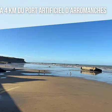 Les Dunes, Maison Neuve 8 P Bien Equipee Jardin Clos, Terrasse Equipee, Parking, Garage A 850 M De La Et Centre Bourg, Sur Plages Du Debarquement Pres Arromanches Et Bayeux, Chiens Bienvenus Semesterbostad *